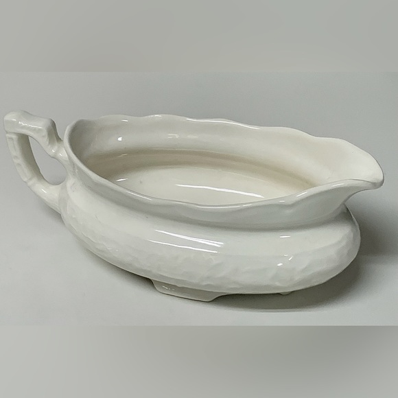 1920s Vintage Embossed White Mount Clemens VOGUE Gravy Boat - Picture 12 of 16